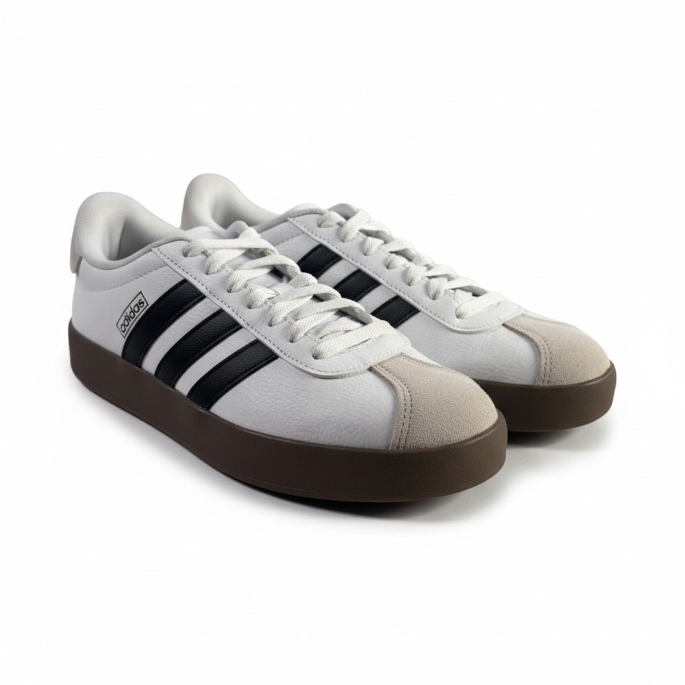 Adidas VL Court 3.0 Platform Sneakers White Black Gum ID8797 Womens 8.5 US